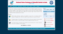 Desktop Screenshot of nucssi.niscair.res.in