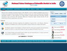 Tablet Screenshot of nucssi.niscair.res.in