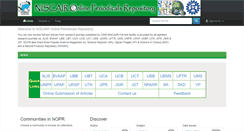Desktop Screenshot of nopr.niscair.res.in