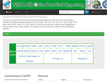 Tablet Screenshot of nopr.niscair.res.in